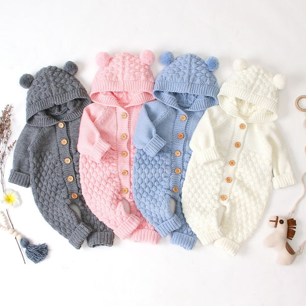 Astrid - Cozy Knit Jumpsuit for Newborns