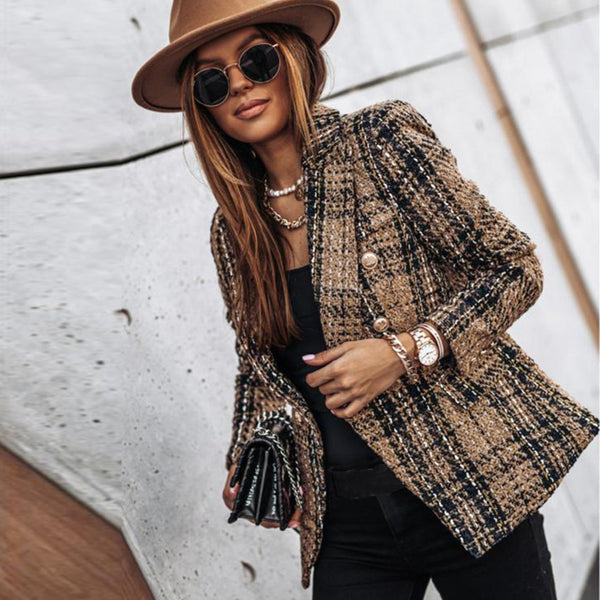 Florence - Checkered Blazer For Women