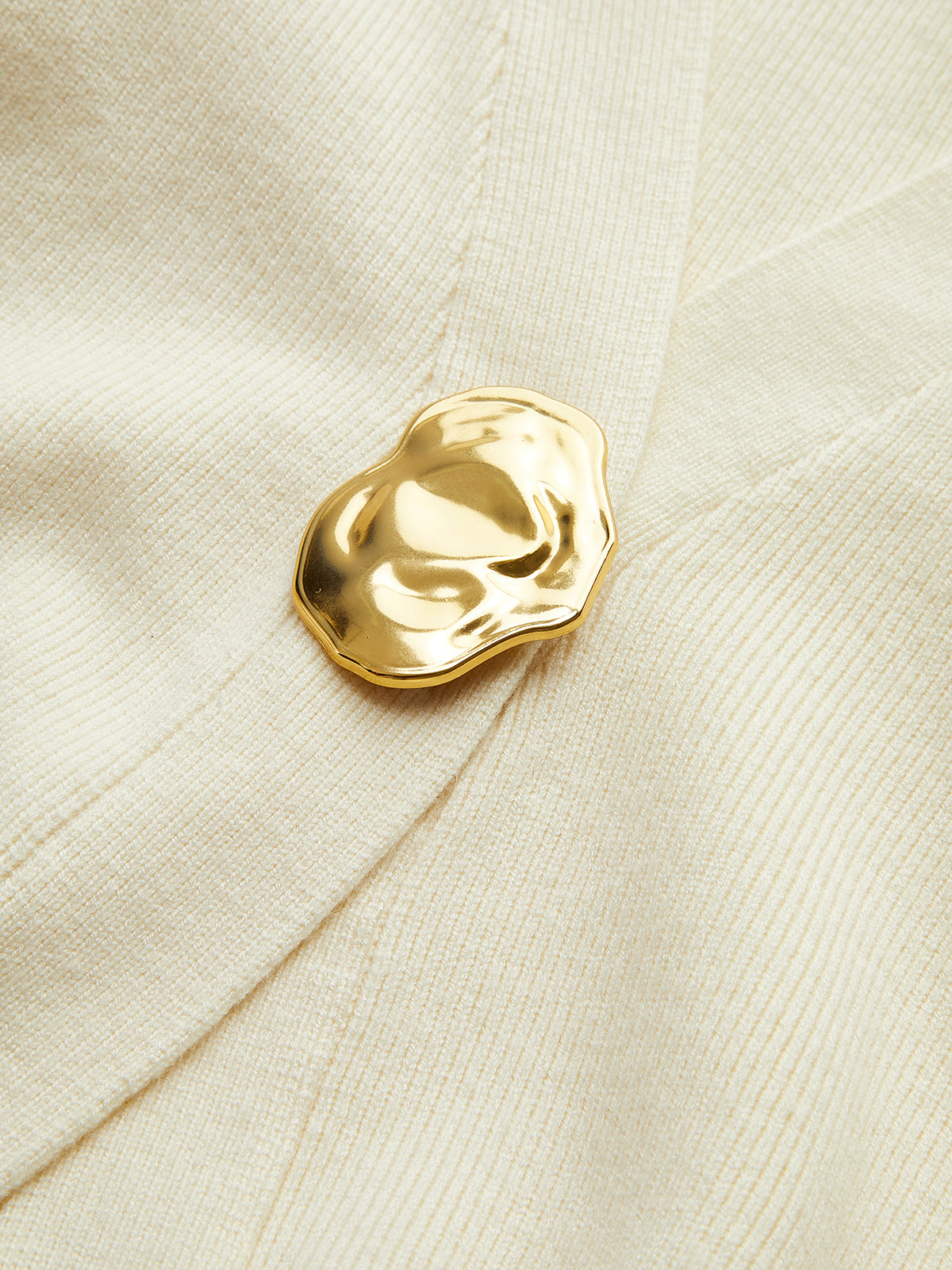 Golden Button Plain Cardigan – ForestFieldFashion
