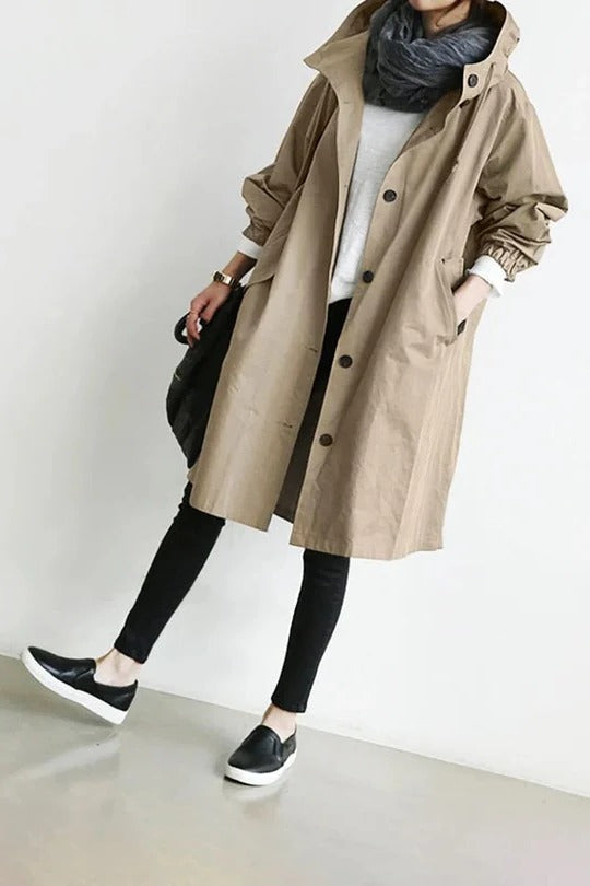Hooded Trench Coat