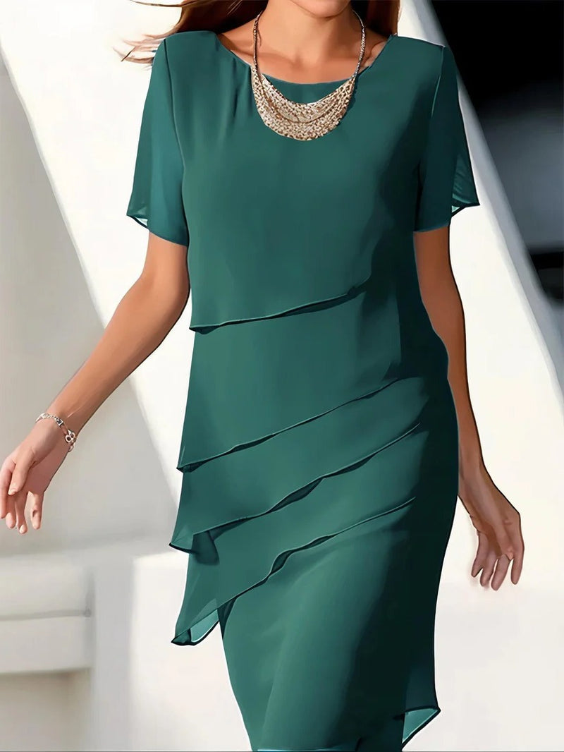 Chiffon Midi Dress