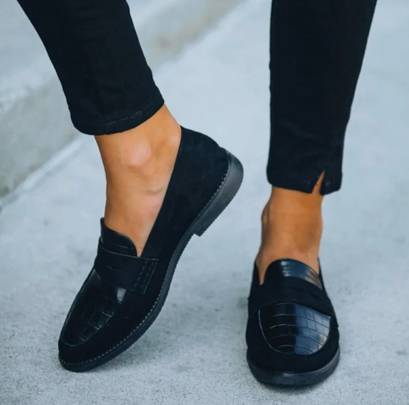 Black evening shoes