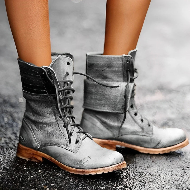 Lace-Up Ankle Boots