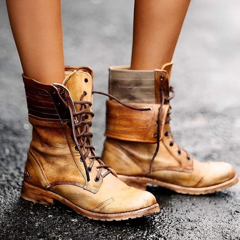 Lace-Up Ankle Boots