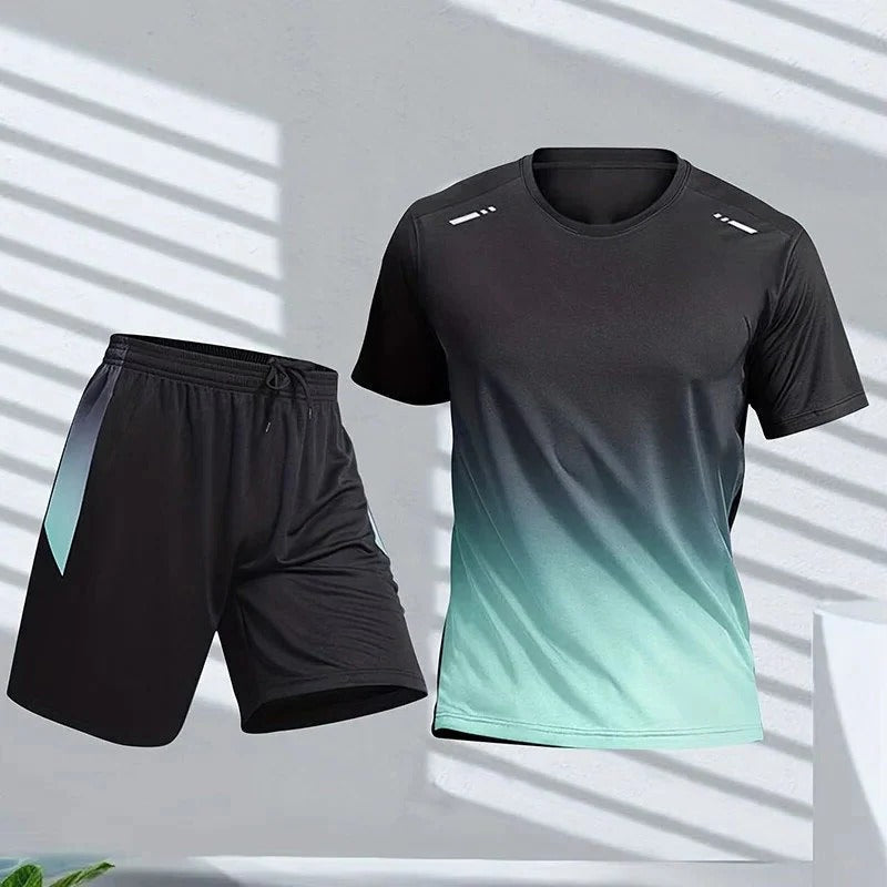 Men’s Sportswear Set with Gradient Design