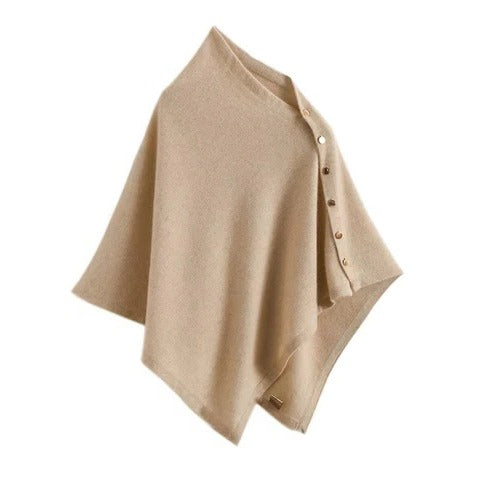 Women’s Buttoned Poncho