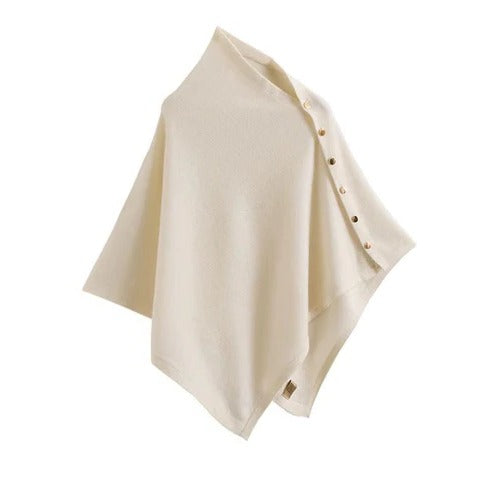 Women’s Buttoned Poncho