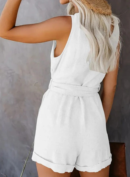 Women’s Short Jumpsuit with Pockets