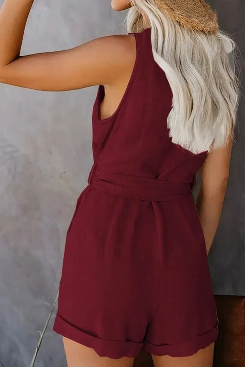 Women’s Short Jumpsuit with Pockets