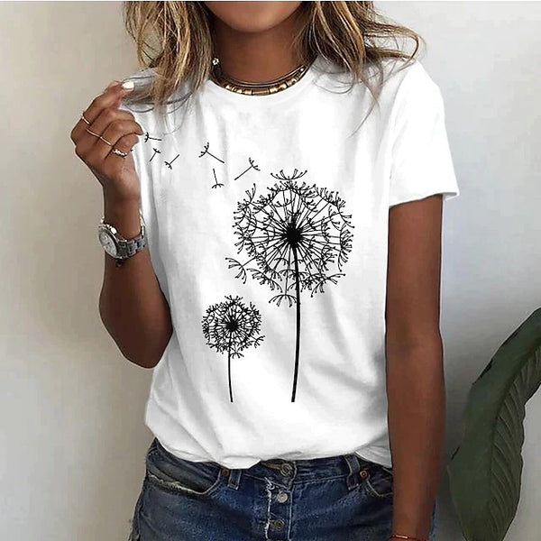 Women’s Summer Crew Neck T-Shirt