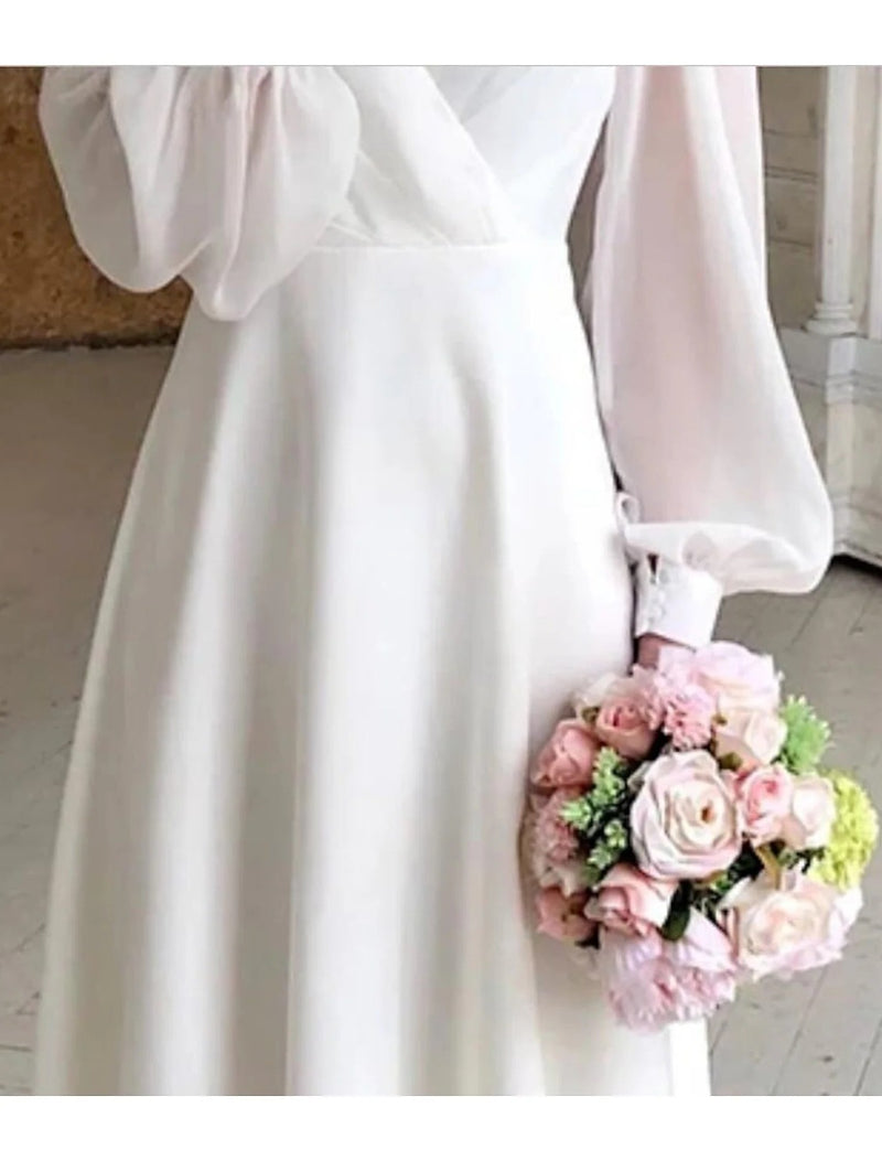 Women’s Midi Length Wedding Dress