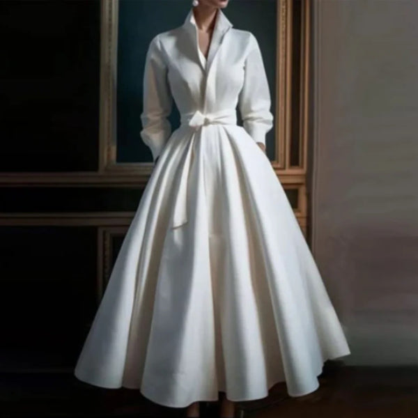 Vintage Inspired Shirt Collar Dress