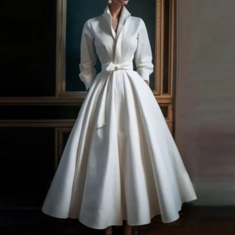 Vintage Inspired Shirt Collar Dress