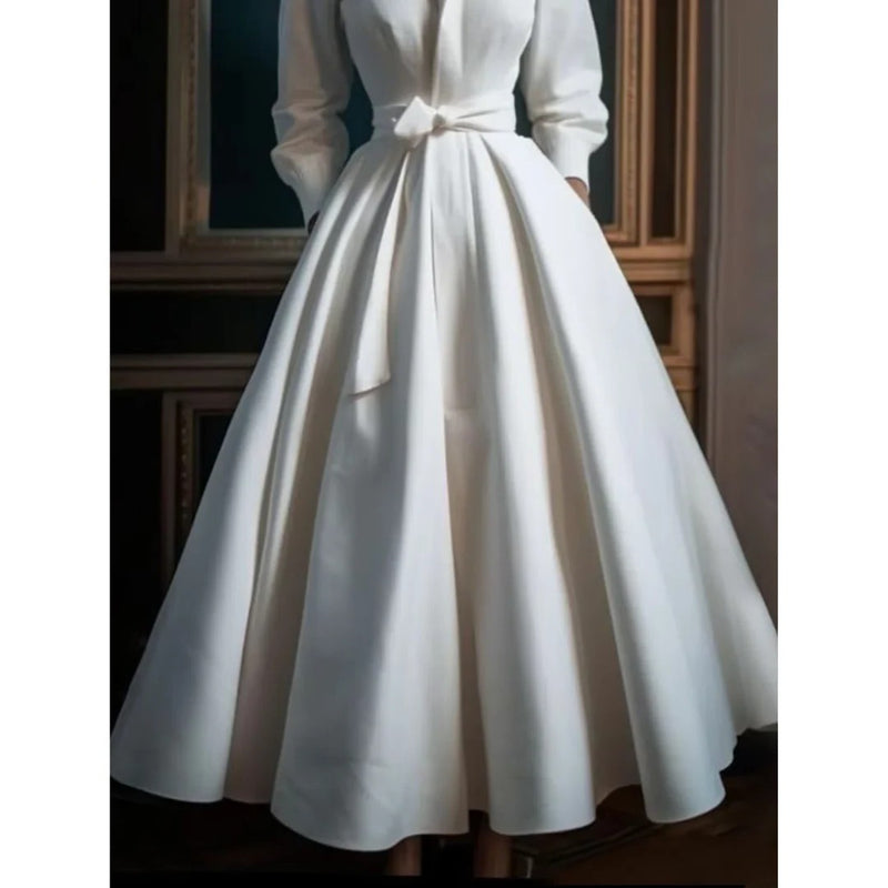 Vintage Inspired Shirt Collar Dress