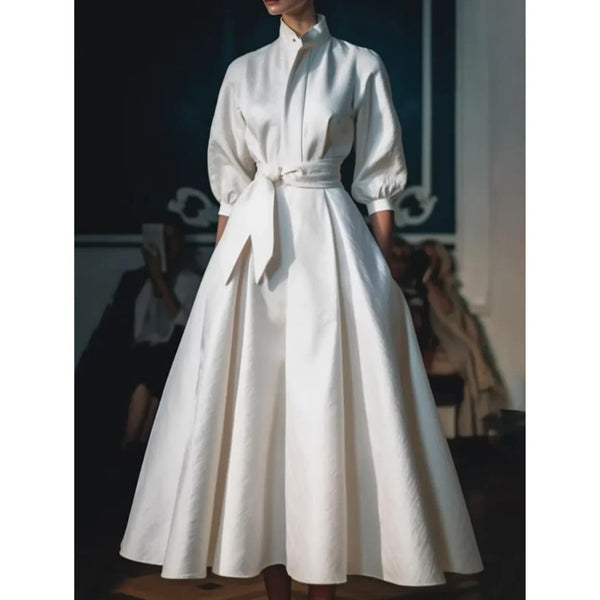 Vintage Inspired Shirt Collar Dress