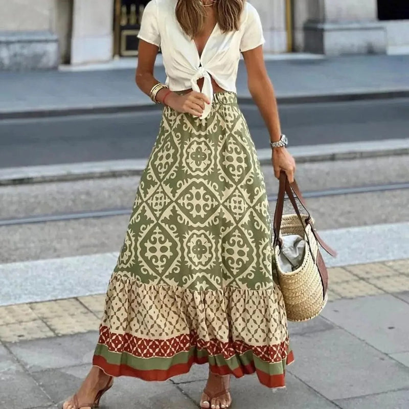 High Waisted Summer Skirt for Women