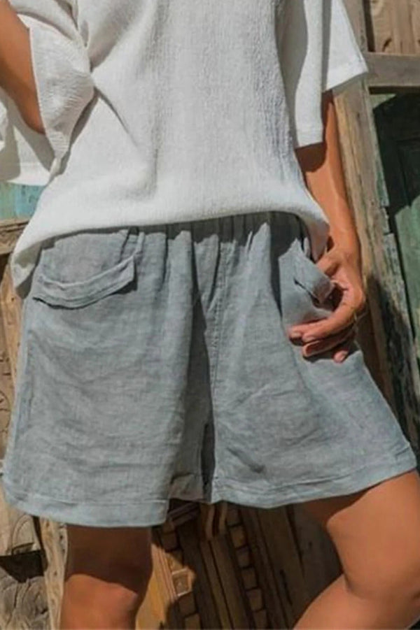 Casual Loose Shorts with Pockets