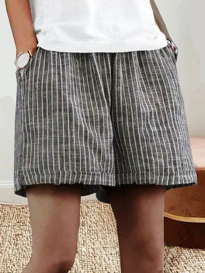 Loose Casual Striped Shorts