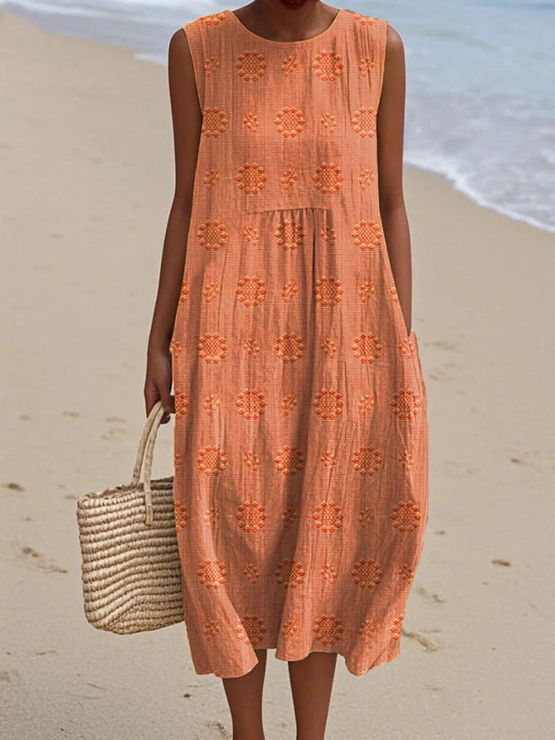 Women's Sleeveless Midi Dress