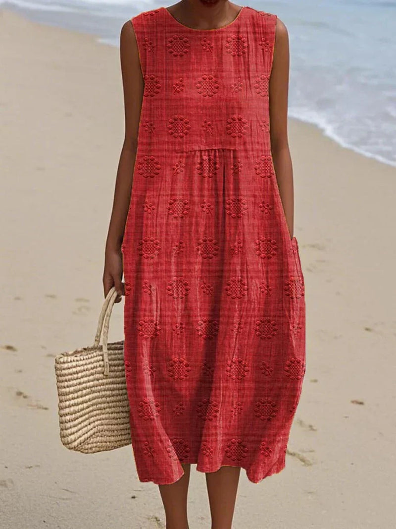 Women's Sleeveless Midi Dress