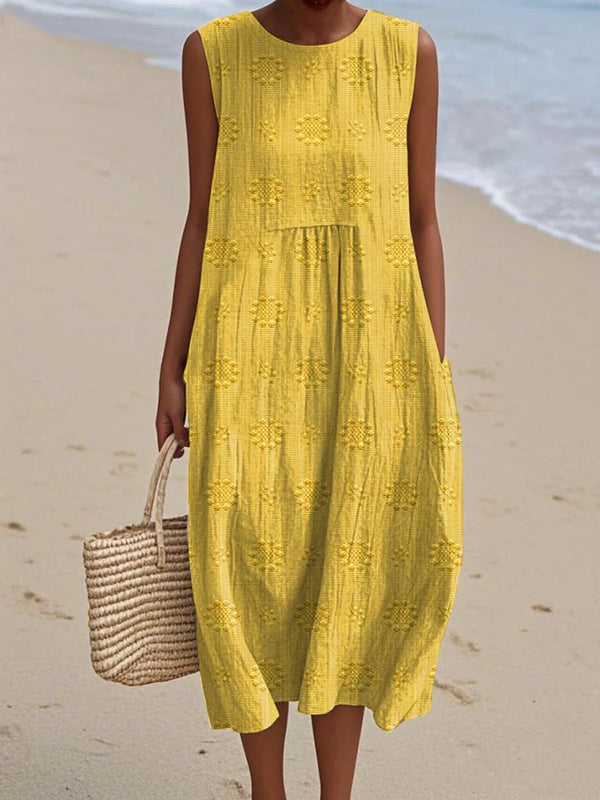 Women's Sleeveless Midi Dress