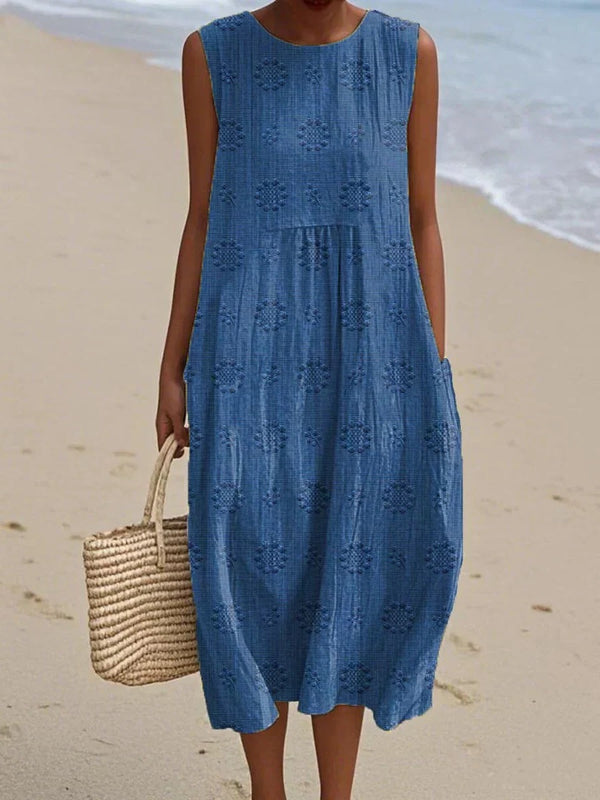 Women's Sleeveless Midi Dress