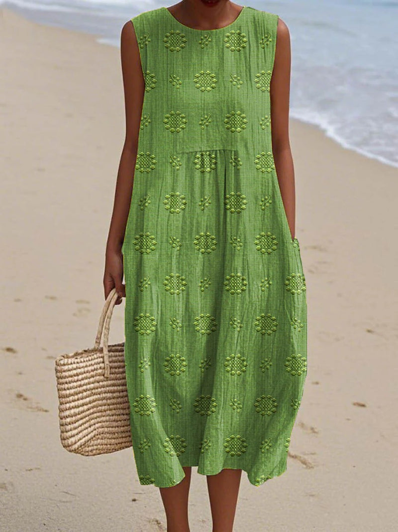 Women's Sleeveless Midi Dress