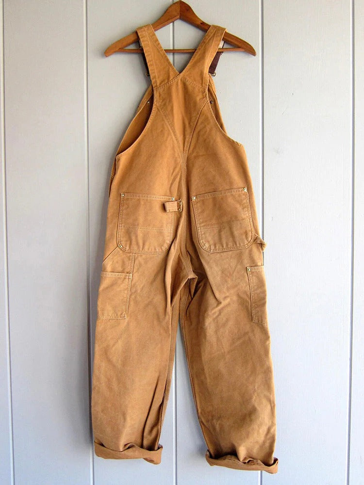 Women's Utility Bib Overalls with Adjustable Straps
