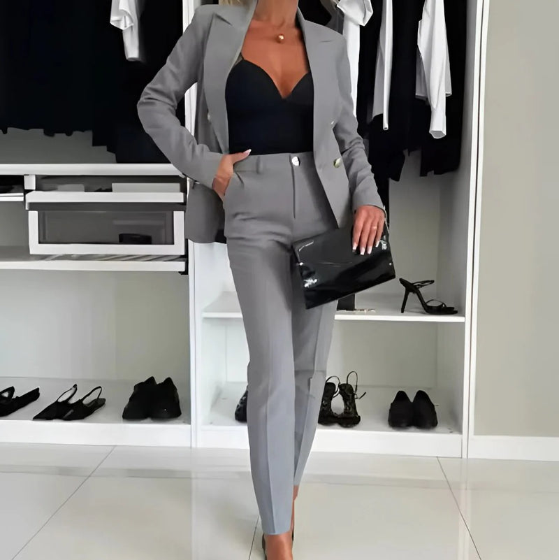 Women's Blazer and Tailored Trousers Set