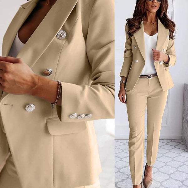 Women's Blazer and Tailored Trousers Set