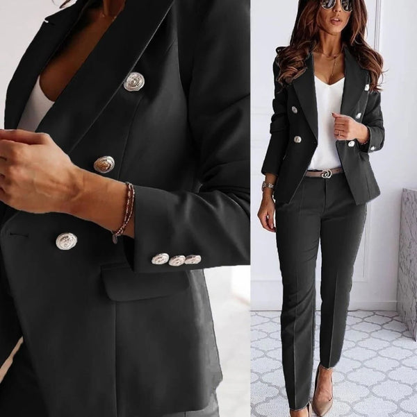 Women's Blazer and Tailored Trousers Set