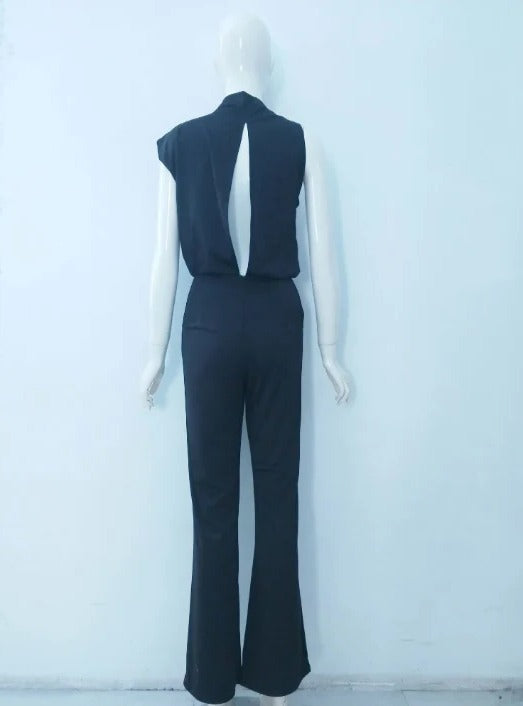 Sleeveless Wide-Leg Jumpsuit