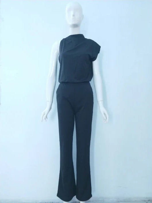 Sleeveless Wide-Leg Jumpsuit
