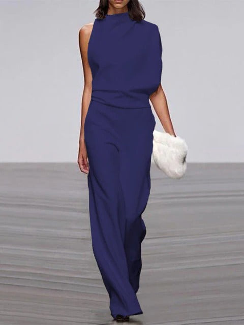Sleeveless Wide-Leg Jumpsuit