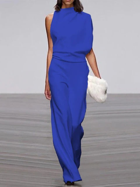 Sleeveless Wide-Leg Jumpsuit