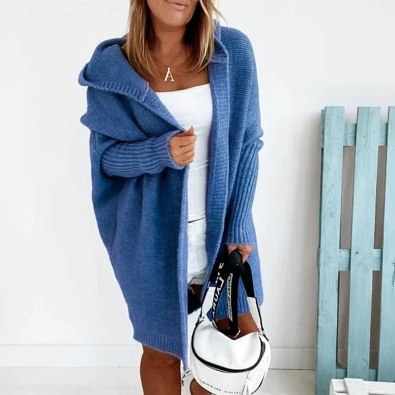 Hooded Knit Cardigan