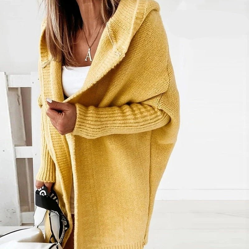 Hooded Knit Cardigan