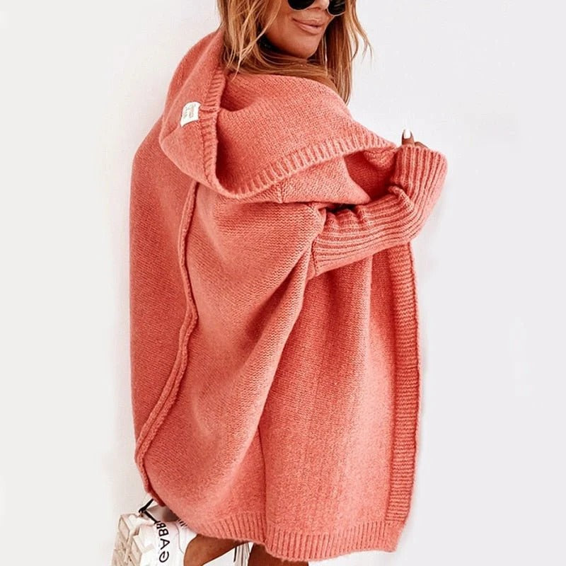 Hooded Knit Cardigan