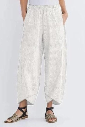 Stripe with Pockets Casual Loose Pants