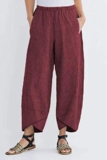 Stripe with Pockets Casual Loose Pants