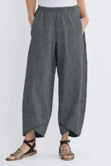 Stripe with Pockets Casual Loose Pants