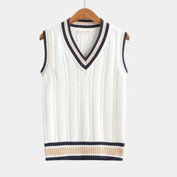 Sporty V-Neck Sweater Vest