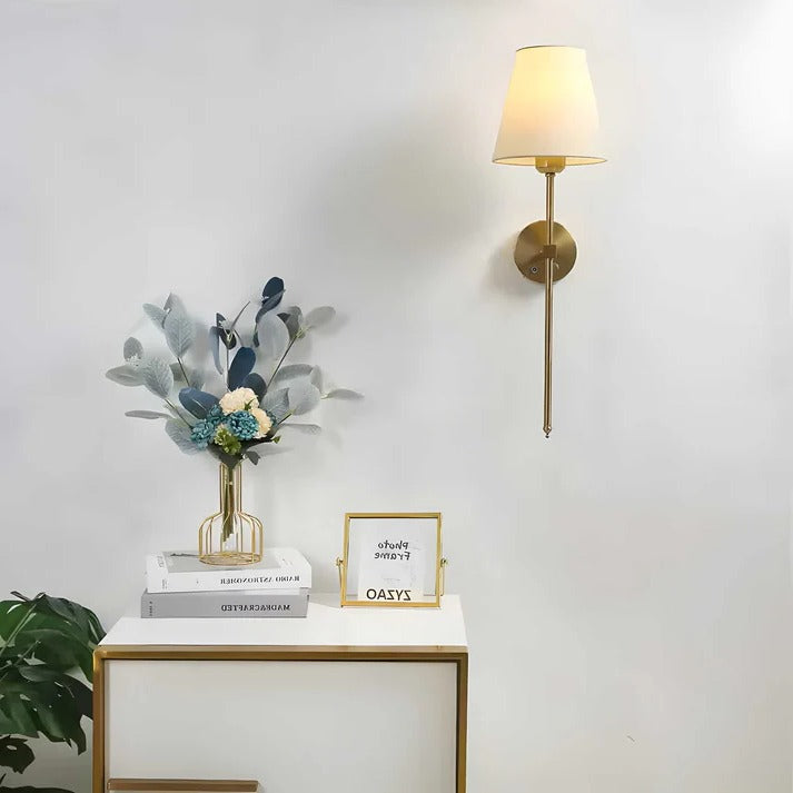 Wall Light with Fabric Shade