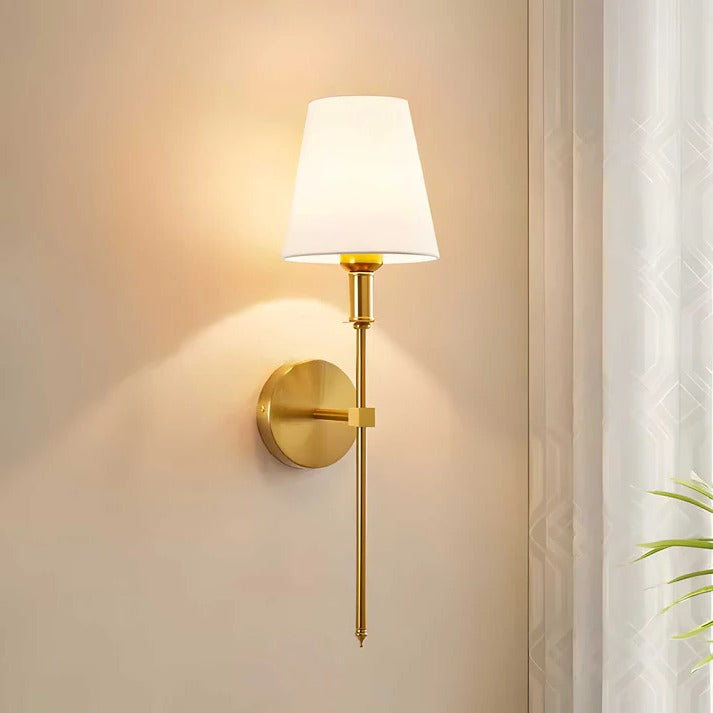 Wall Light with Fabric Shade