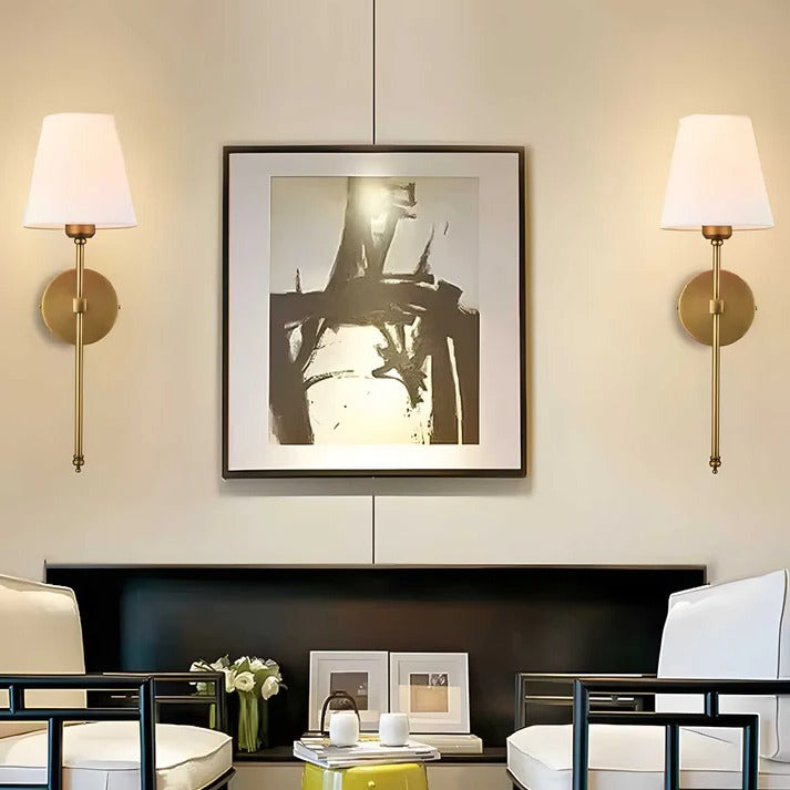 Wall Light with Fabric Shade