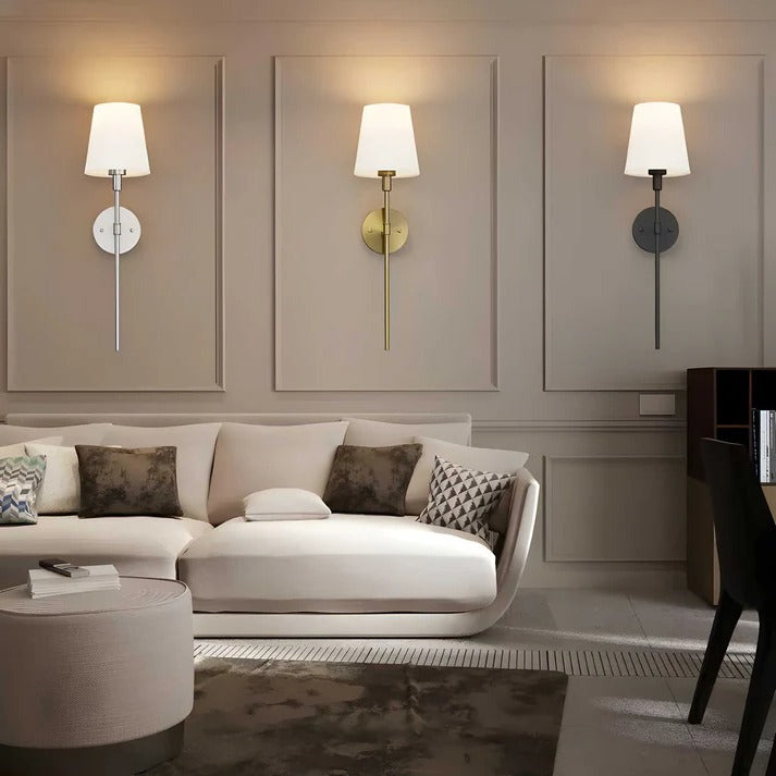 Wall Light with Fabric Shade