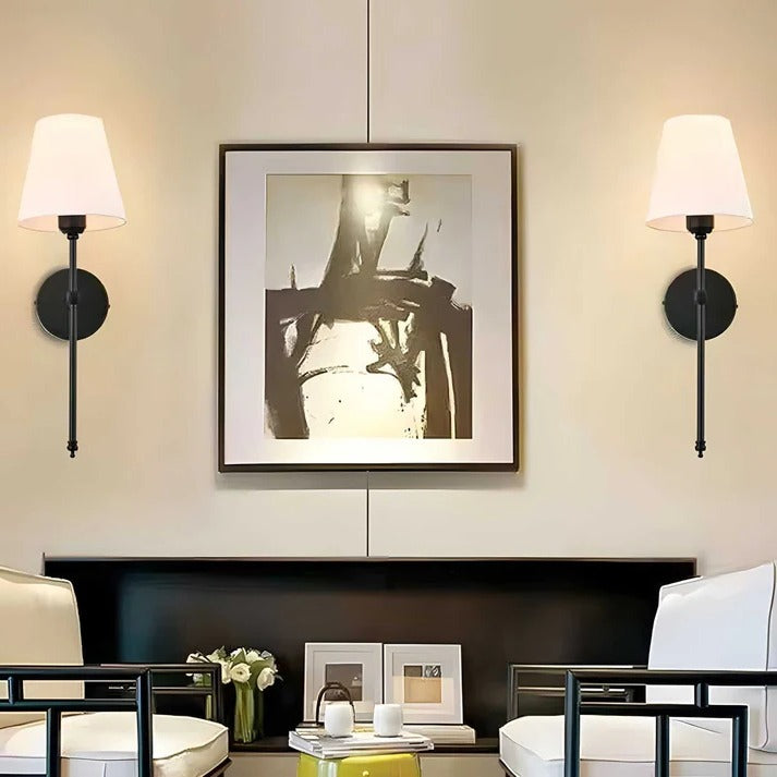 Wall Light with Fabric Shade