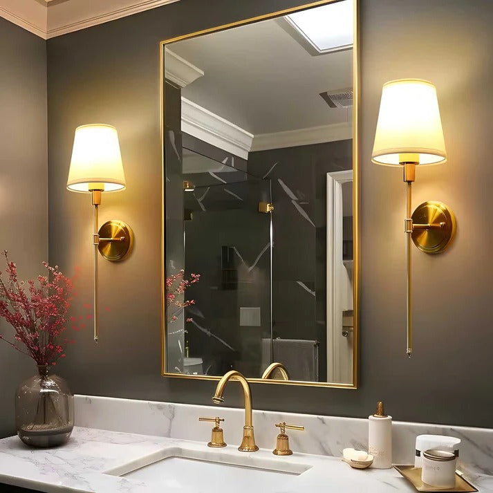 Wall Light with Fabric Shade