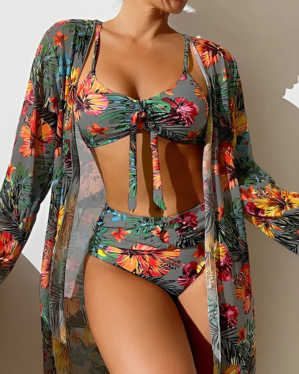 Women's High-Waisted Summer Bikini Set
