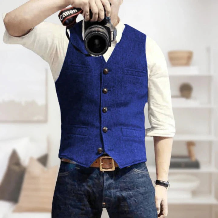 Men's Sleeveless Vintage Vest